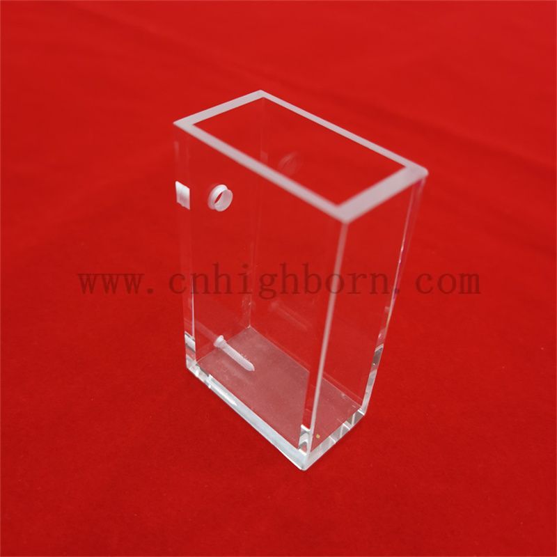 Laborspektrometer Löschen großer Zellen UV 10mm Pfadlänge Quarzglas Küvette Optische Glasklaus