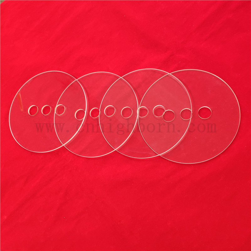 OPTISCHE Linsen perforiert transparent UV Silica Jgs1 Quarzscheibe