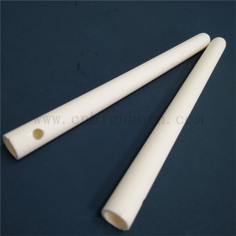 Customisierte 99 Aluminiumoxid -Schutzrohrisolierung Ein Ende versiegeltes Al2o3 -Keramikrohr