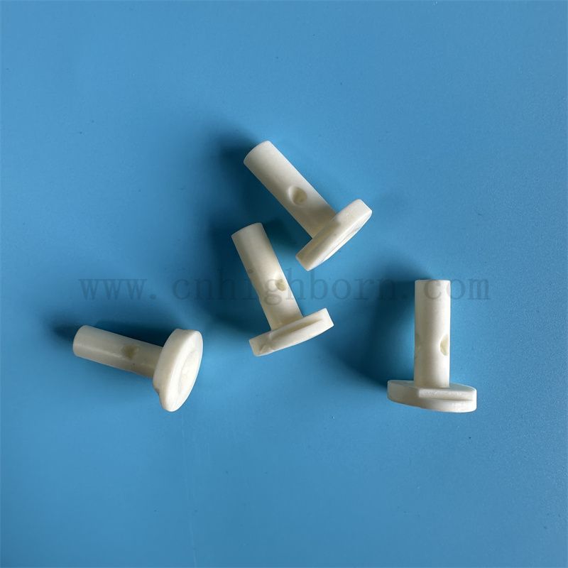 Elektrische Isolierpräzision 99,85% Aluminiumoxid Textilkeramik Pin Al2o3 Teile