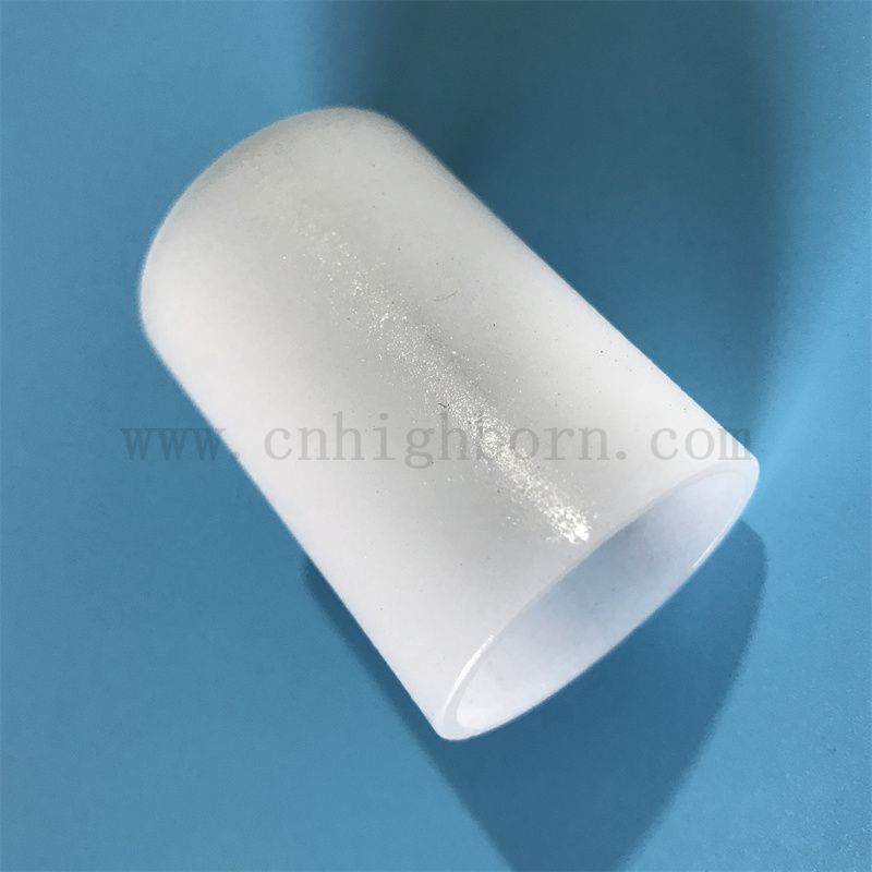 Maßgeschneiderte Größe Hitzebeständiges undurchsichtiges, geschmeidiges Silica Quarzglasrohr 