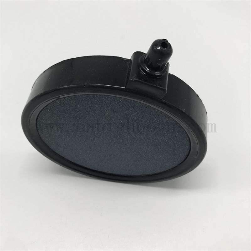 Runde graue Fischtank Sauerstoffhaltige Pfanne Burst Luftaquarium Blasensteinplatte Accessoire