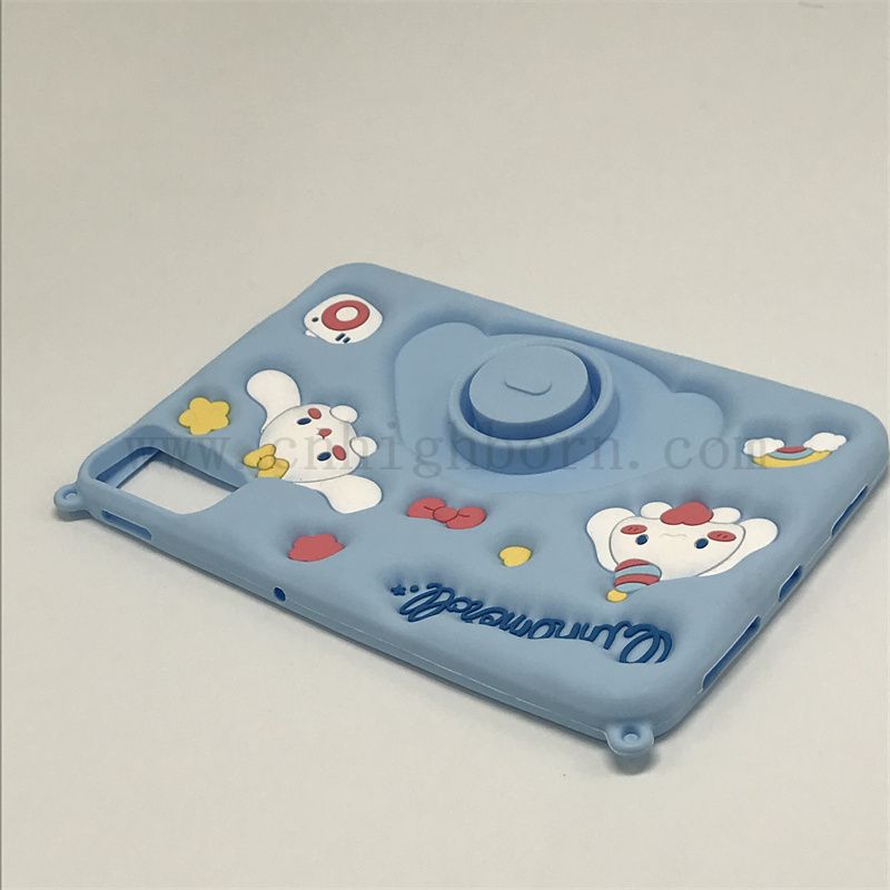Blaue Farbe Silastic Protective Cover Silikon Gummi -iPad Shell 