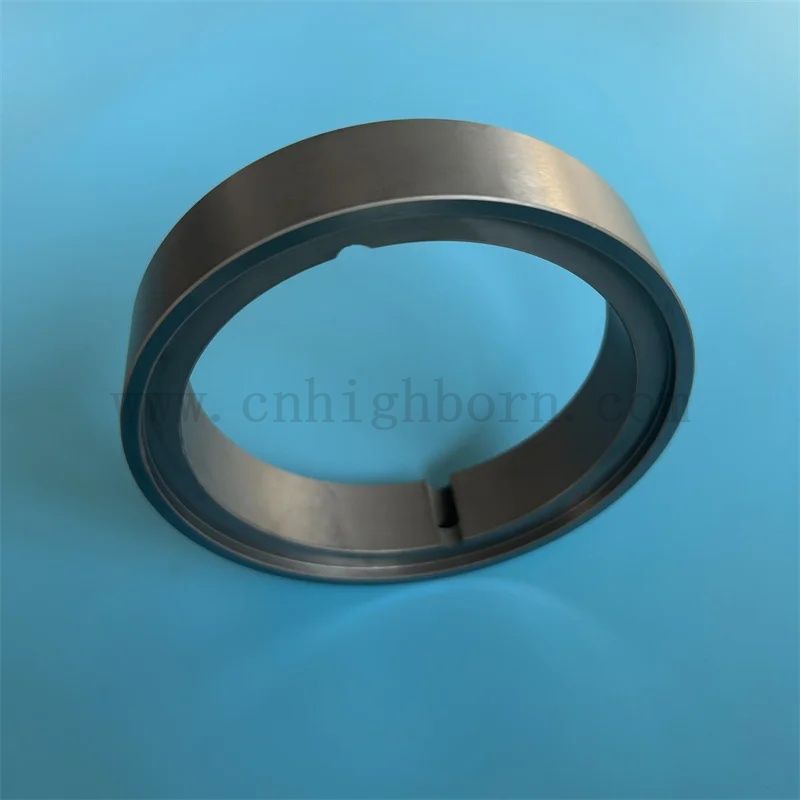 Isolator Siliziumcarbid -Buschreaktion gesinterte schwarze Sic -Keramikring