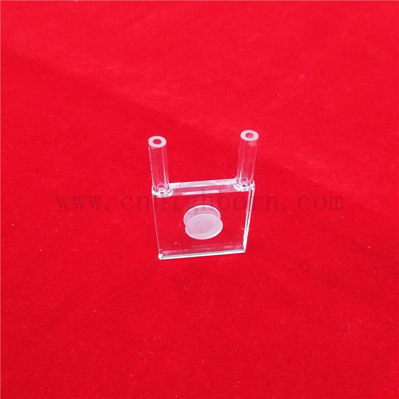  Laborforschungsinstrumente Chemieanalysator Reaktion Quarzkuvette für sichtbares Spektrophotometer