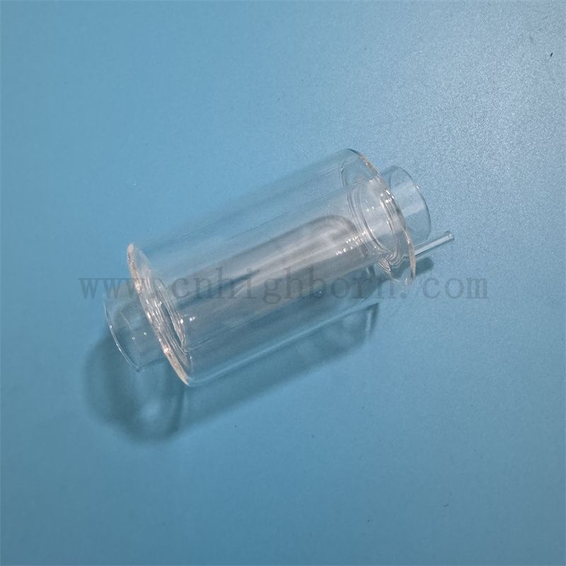 Wärme und korrosionsbeständige benutzerdefinierte Doppelschicht transparente Quarzglasrohr