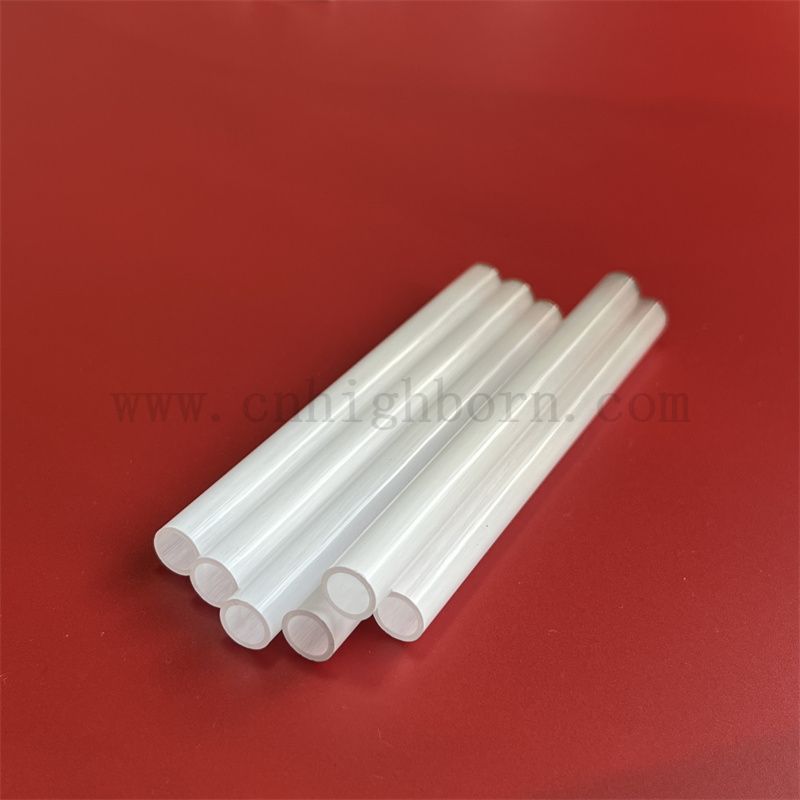 Maßgeschneiderte milchige Quarz -Fusionsrohr und undurchsichtiger Quarzrohr