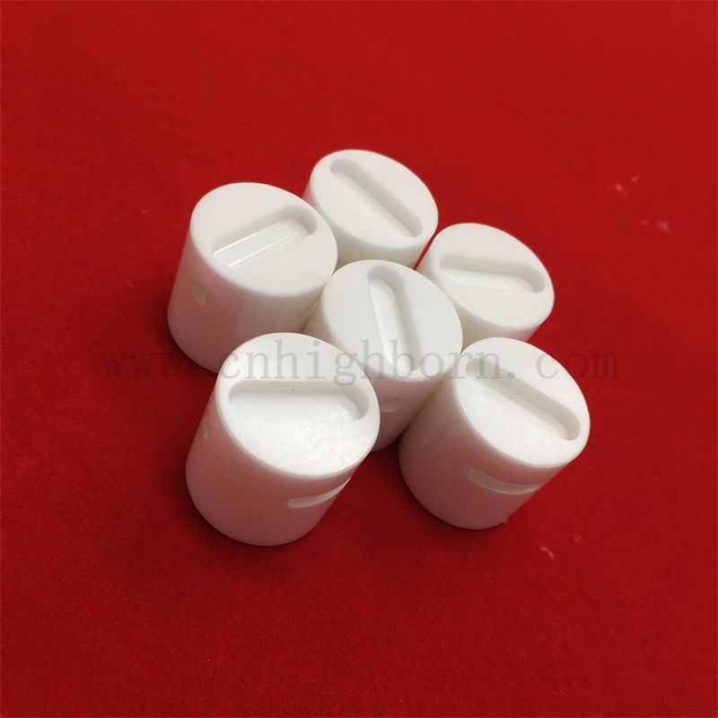 Präzisionsbearbeitete ZRO2 -Werkstück Zirkonia Keramik gerillter Stange