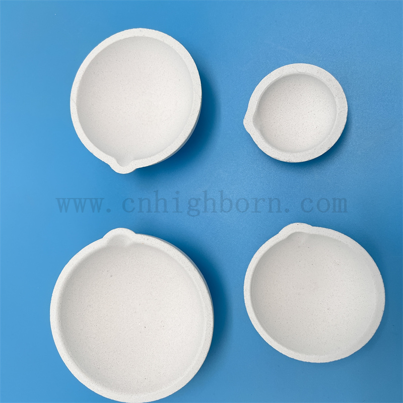 Customized Laboratory Gold Melting Bowl Quarz Fusion Silica Crucible