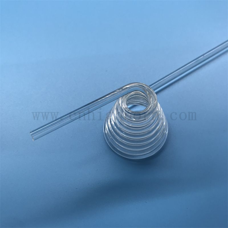 Wärmewiderstand klar maßgeschneiderte helikale Quarzfusekieselglasrohr