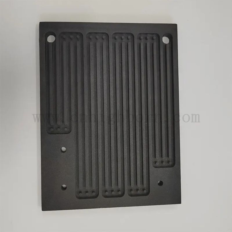 Customisierte RBSIC/Sisic Sintered Silicon Carbid Ceramic Bipolar Platte SIC Board