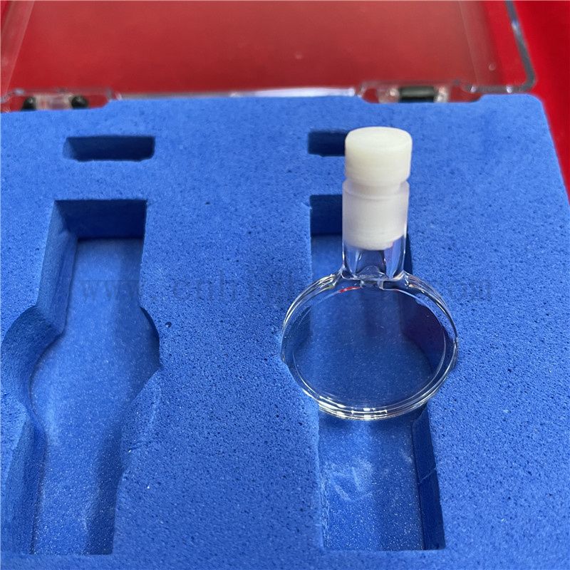 Hochgenauige Spektrophotometer Quarzkuvette fluoreszierende klare optische Glaszelle mit Deckel