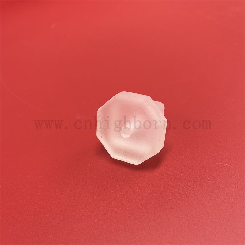 Customized Form Wärmefestes gefrostetes rund Quarzteileblatt 