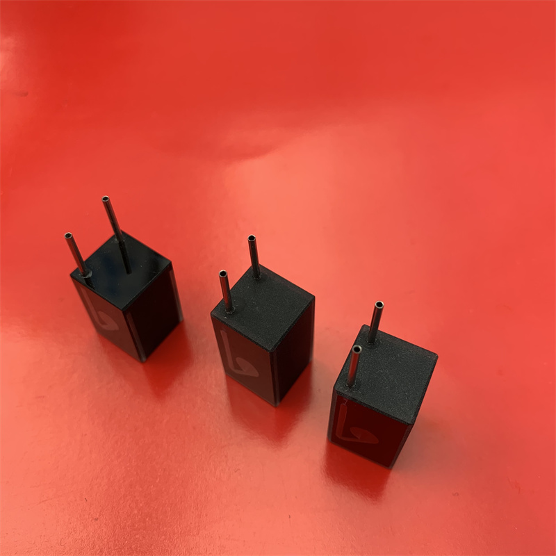 10 mm Lichtpfad 0,03 ml optische Glasflusszelle Schwarz Quarzkuvette