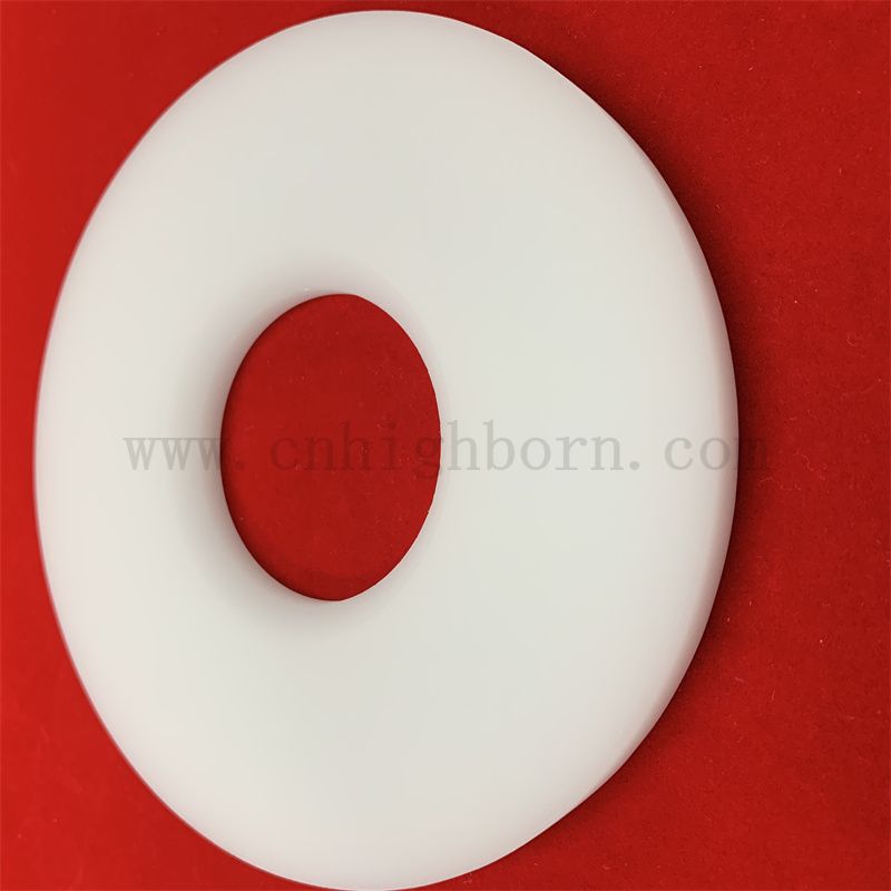 Korrosionsbeständigkeit undurchsichtiger Silica Ring Milky White Quarzglasflansch