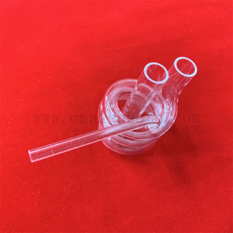 Wärmewiderstand Clear Clear Quartz Fusions Silica -Glasspulenrohr angepasst