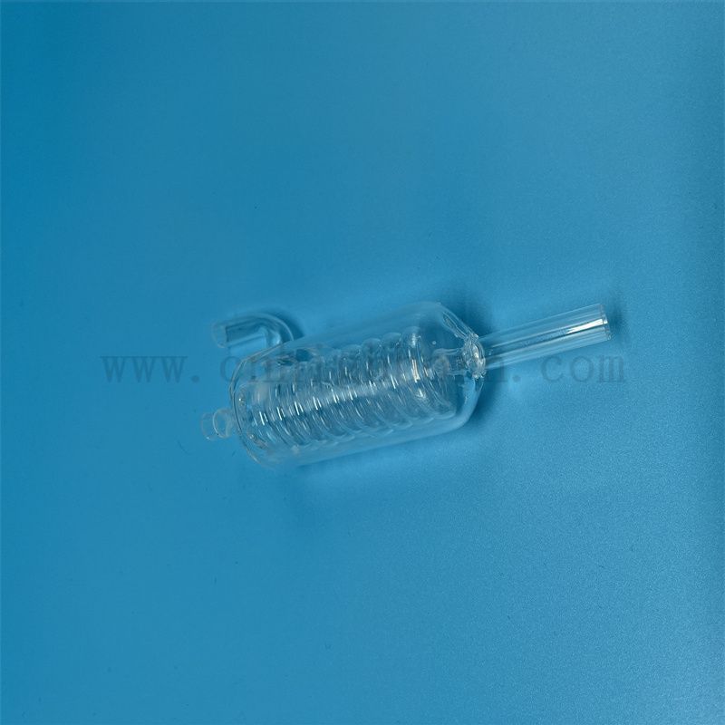 Anpassung Hochtemperaturwiderstand transparenter Quarzglasrohr klares Kieselglas -Kondensrohr mit Fusion