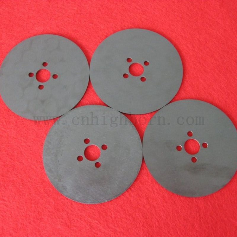 Custom Laser Bohrte Black Zirkonia Runde Platte ZRO2 Keramikscheibe