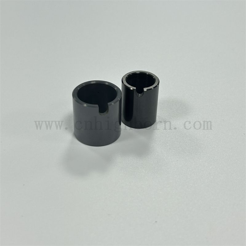 Kundenspezifische industrielle schwarze Zirkonoxid-Keramikrohre, hochpräzise Buchsenhülsenrohre, Zro2-Keramikteile für Strukturanwendungen