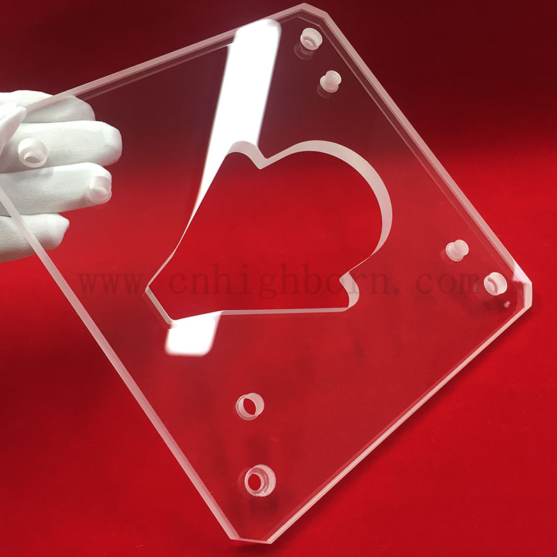 Laser perforiert geschlitzte klare Quarzglasblech 