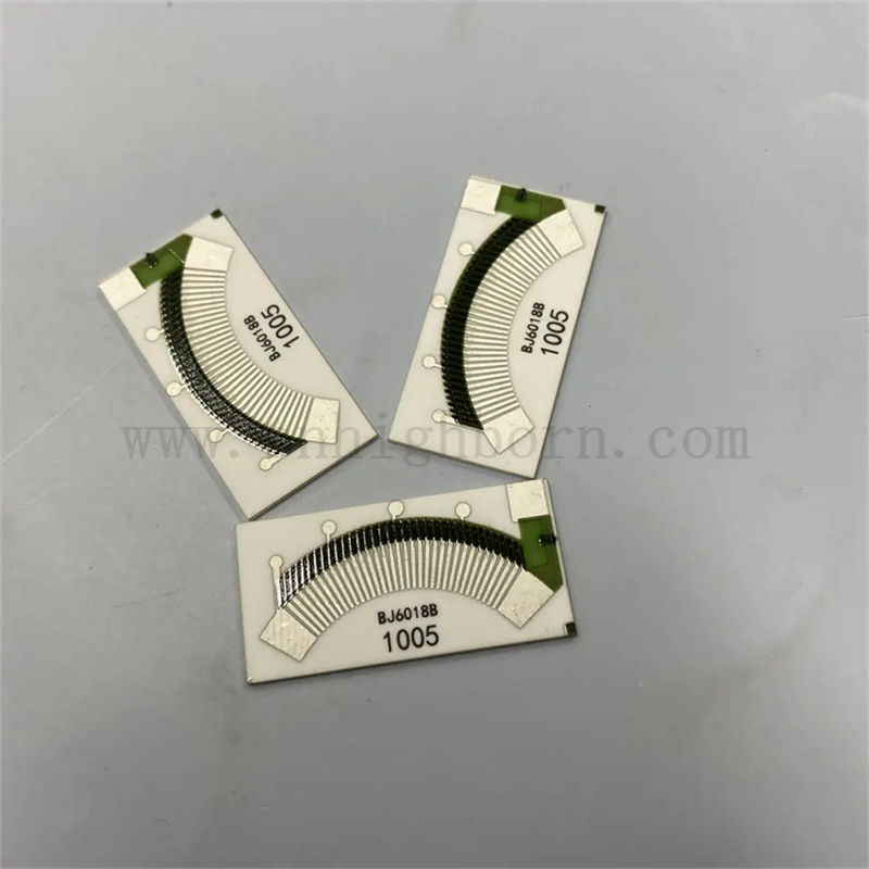 Hohe Genauigkeit Automobile Kraftstoffspiegel Sensoren Alumina Keramik Substrat Dicke Filmwiderstand