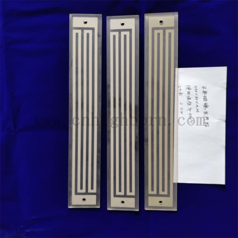 Hitzebeständige rechteckige Ferninfrarot-Quarzglas-Heizplatte