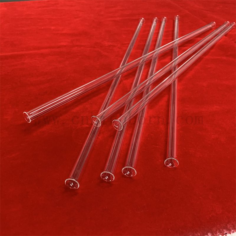 Anpassungsgröße und Form hitzebeständiger klares geschmolzenes Silica Quarzglasrohr 