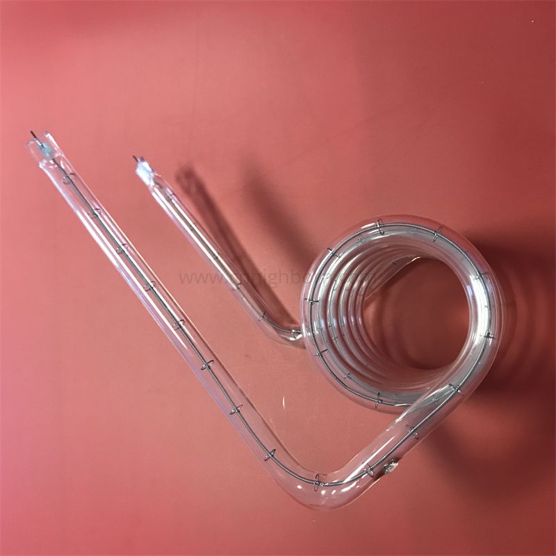 Spiralrohr aus Quarzglas zum Heizen 