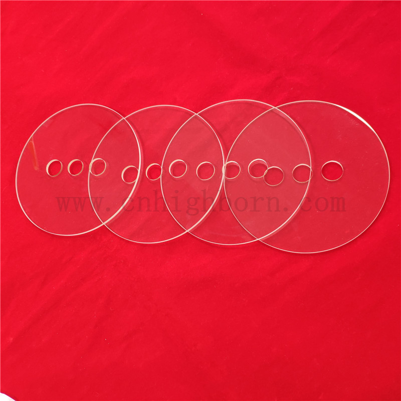 OPTISCHE Linsen perforiert transparent UV Silica Jgs1 Quarzscheibe