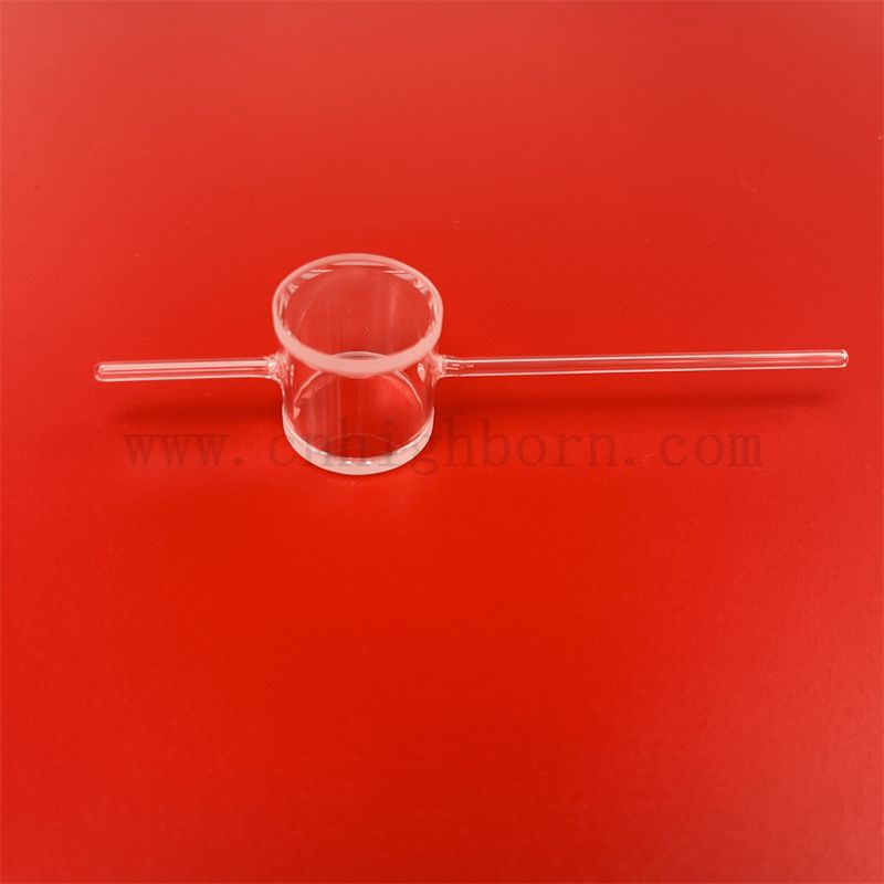 Laborquarzglasatomic Gas Chamber Cuvetten zylindrischer Strömung durch Zelle für das Atommagnetometer