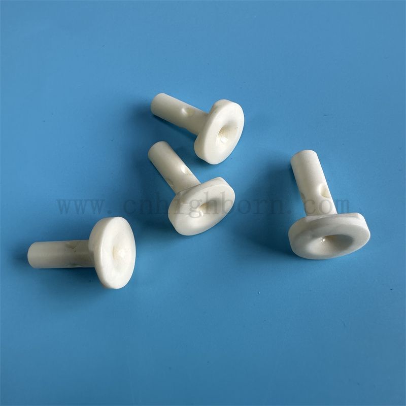 Elektrische Isolierpräzision 99,85% Aluminiumoxid Textilkeramik Pin Al2o3 Teile