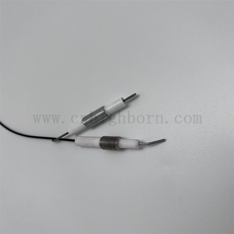 95% AL2O3 Alumina Keramik -Kessel -Zündelektrodenpiezoelektrikum Keramik -Flüssigkeitsspiegel Zündung