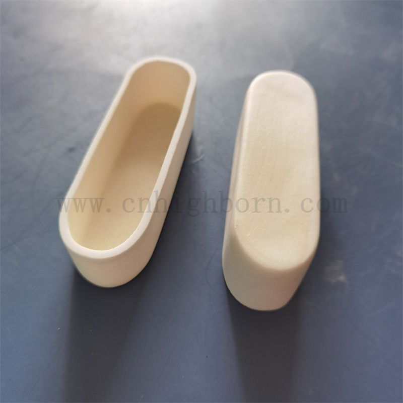 Hochtemperaturbeständige 99% AL2O3 Keramikschmelzboot Aluminiumoxid Verbrennung