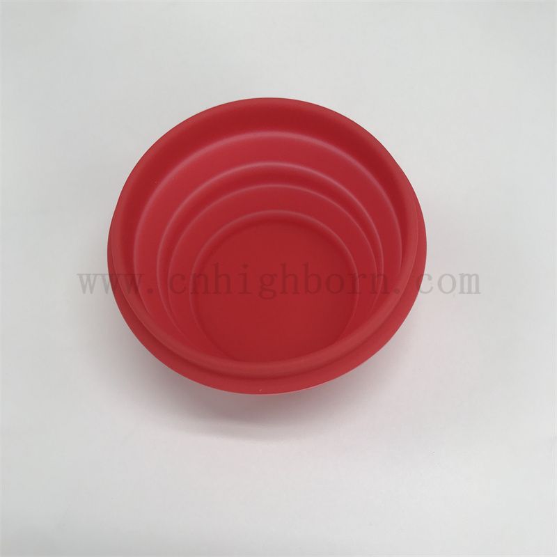 Großhandel kundenspezifische tragbare klappbare Klappstadier -Silikon -Gummi -Hundeschalen Reiseschale im Freien