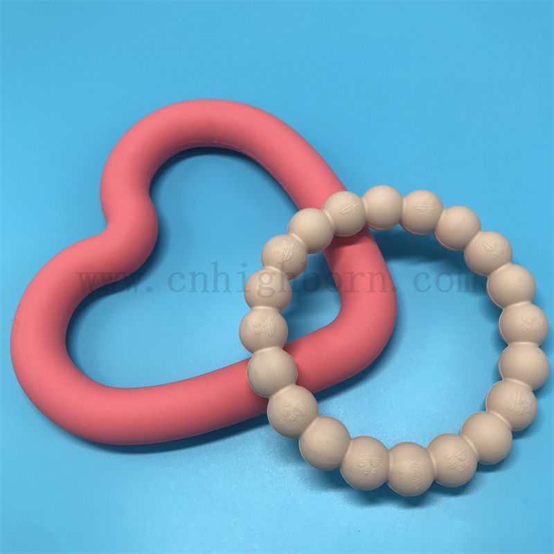 Silikongummi -Haustierzähne Schleifspielzeugnahrungsnahrung beständig gegen beißend Silikongummi -Ring
