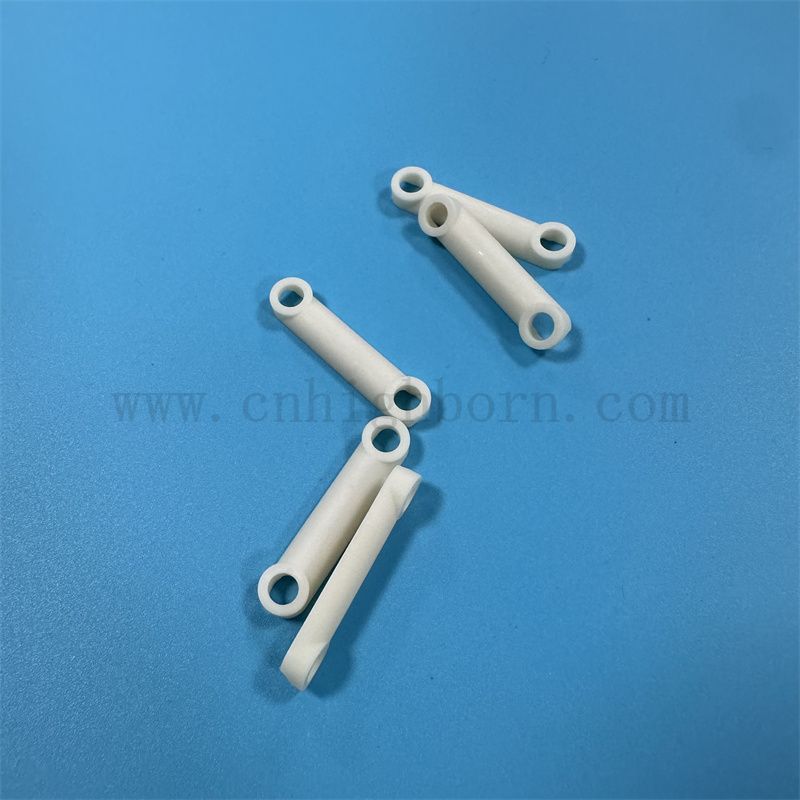 Benutzerdefinierte Verarbeitung CNC -Verarbeitung 99%Aluminiumoxid Keramik Snap Ceramic -geformtes Teile
