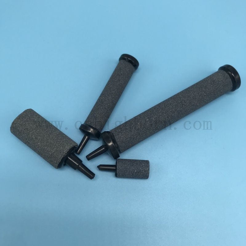  Benutzerdefinierte graue Farbaquariumzylinder quadratische Säulenblasen Luftstein