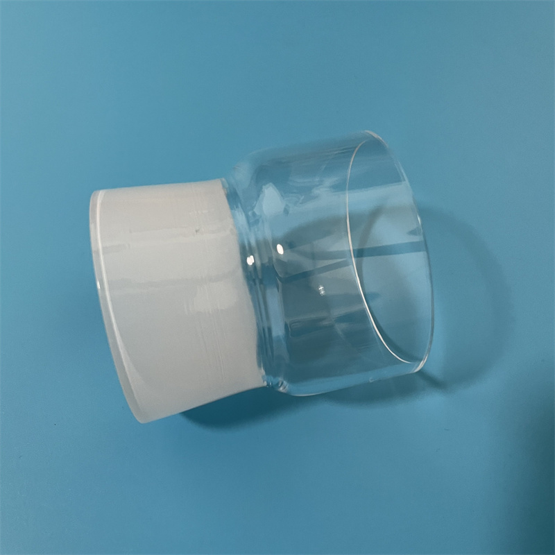 Customisierte transparente Form Quarzglasröhre mit gefrostetem Mund