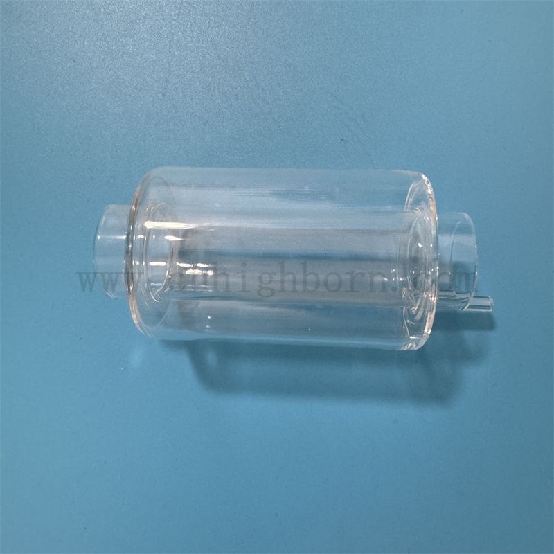 Wärme und korrosionsbeständige benutzerdefinierte Doppelschicht transparente Quarzglasrohr