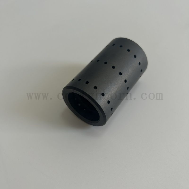 Customized SIC Ceramic Rohr Siliciumcarbidschlauch mit Löchern