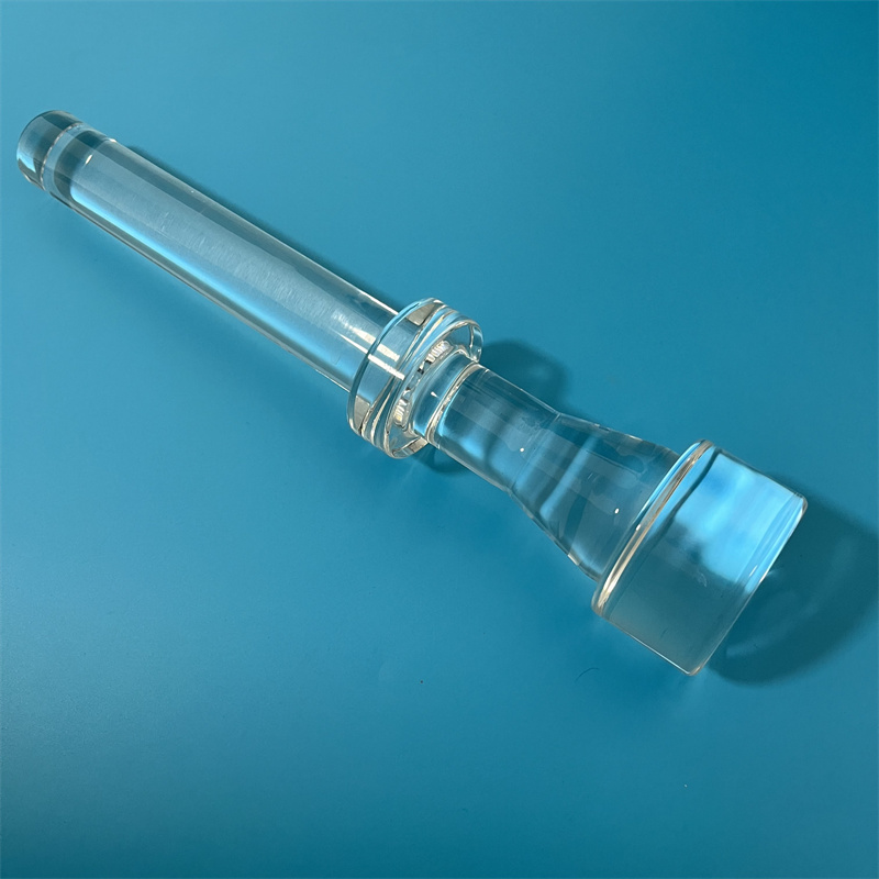 Transparente Wärmewiderstand Customized Kieselglasquarzstange 