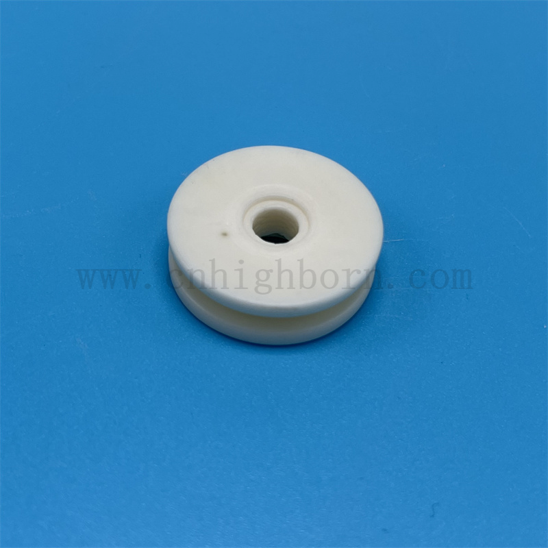 Hohe Härte Al2O3 Alumina Keramikgarnführer Wextile Keramiklagerwalze