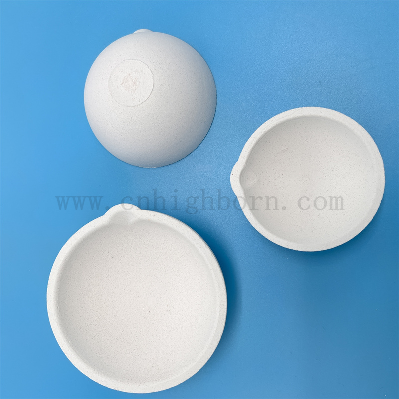 Customized Laboratory Gold Melting Bowl Quarz Fusion Silica Crucible