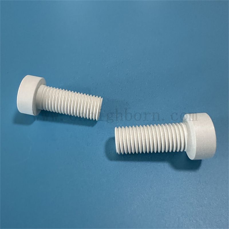Heiße Pressung Bor Nitrid Keramikschraube Bn Teile Isolator für Industrie