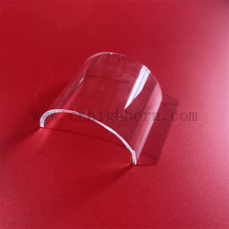 Transparente Quarzplatte