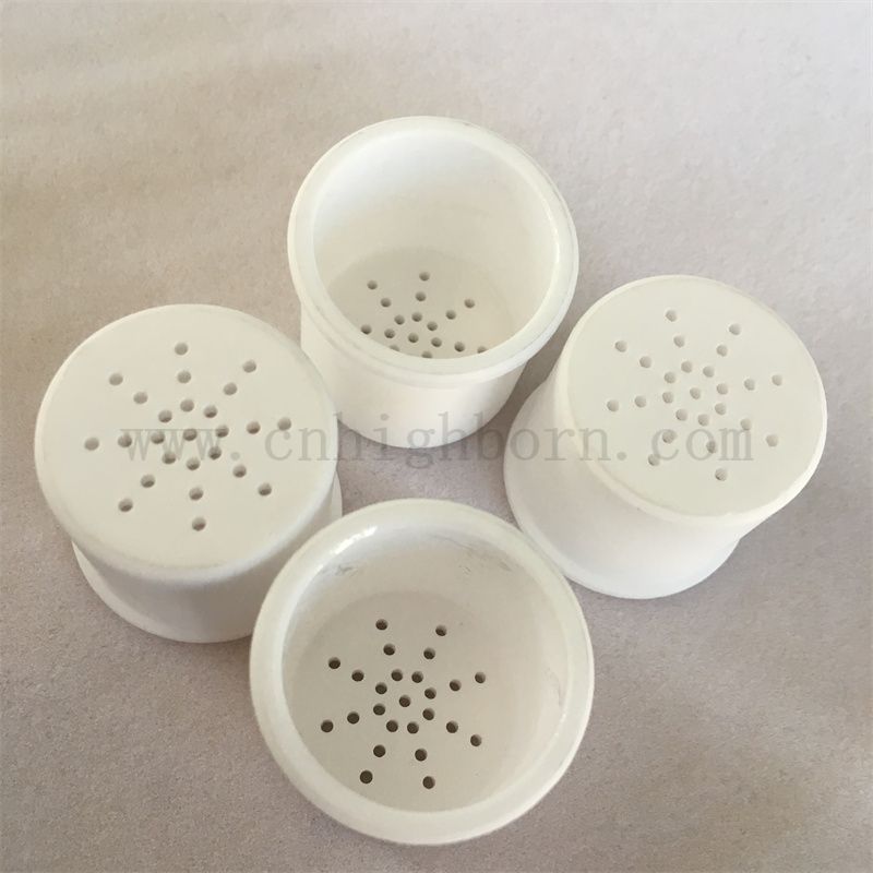 Hochtemperaturresistent AL2O3 Keramik -Wärmelanalyse Tiegel Aluminiumoxid -Topf mit Metalldeckel