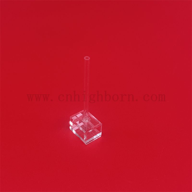 Customized Polishing Clear Borosilicat Optical Glass Cell Atomic Vapor Quartz Cuvette