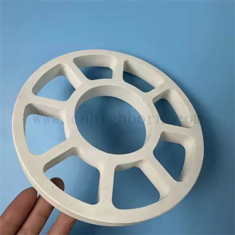 Feuerfest weißer Cordierit -Teile Keramikring für Ofen