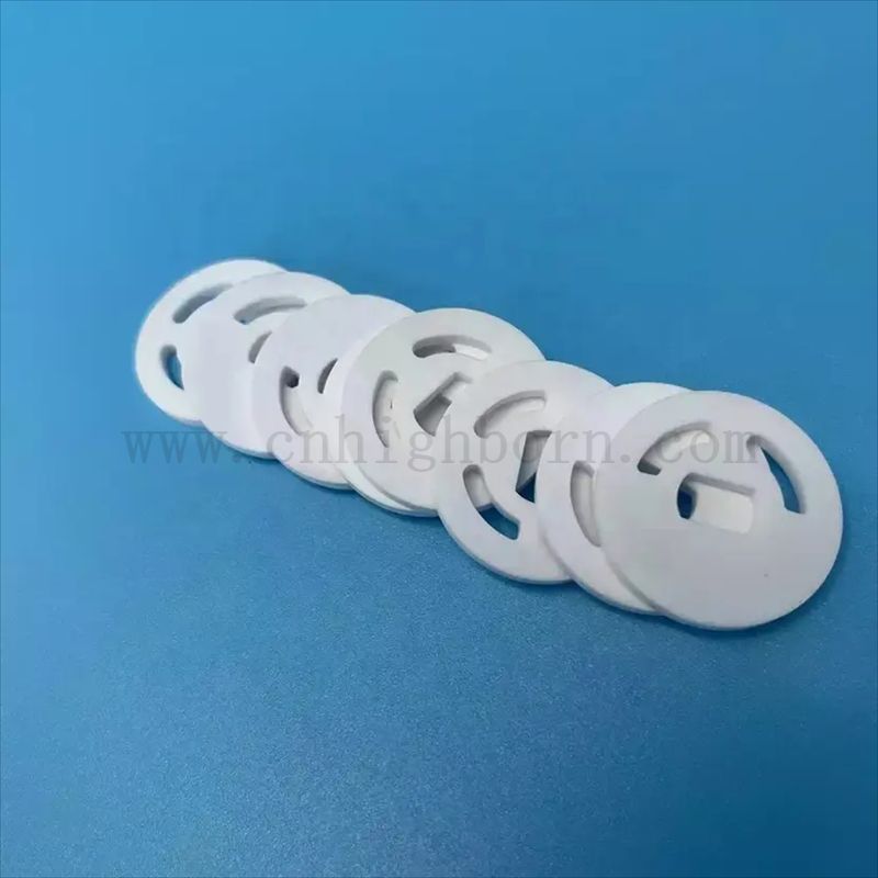 Verschleißfeste Aluminiumoxid-Rundplatte Al2O3-Keramik-Isolierscheibe