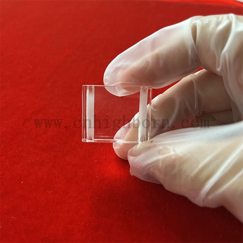  polierte Quarzglasscheibe